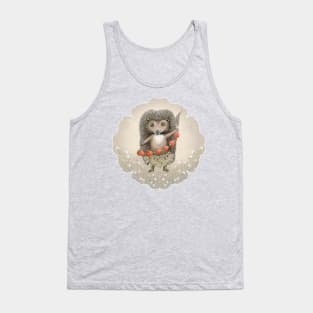 Hedgehog Presents from forest Tank Top